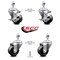 Service Caster 3 Inch Phenolic Wheel Swivel 12mm Threaded Stem Caster Brakes SCC, 2PK SCC-TS20S314-PHS-M1215-2-TLB-2 - alternate 5